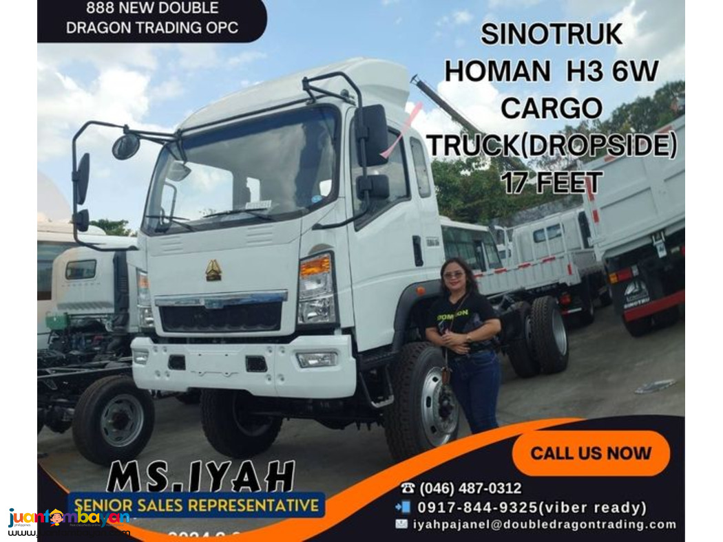 SINOTRUK HOMAN H3 4X2 CARGO TRUCK (DROPSIDE) 17 FEET SINOTRUK HOMAN H3 4X2 CARGO TRUCK (DROPSIDE) 17 FEET