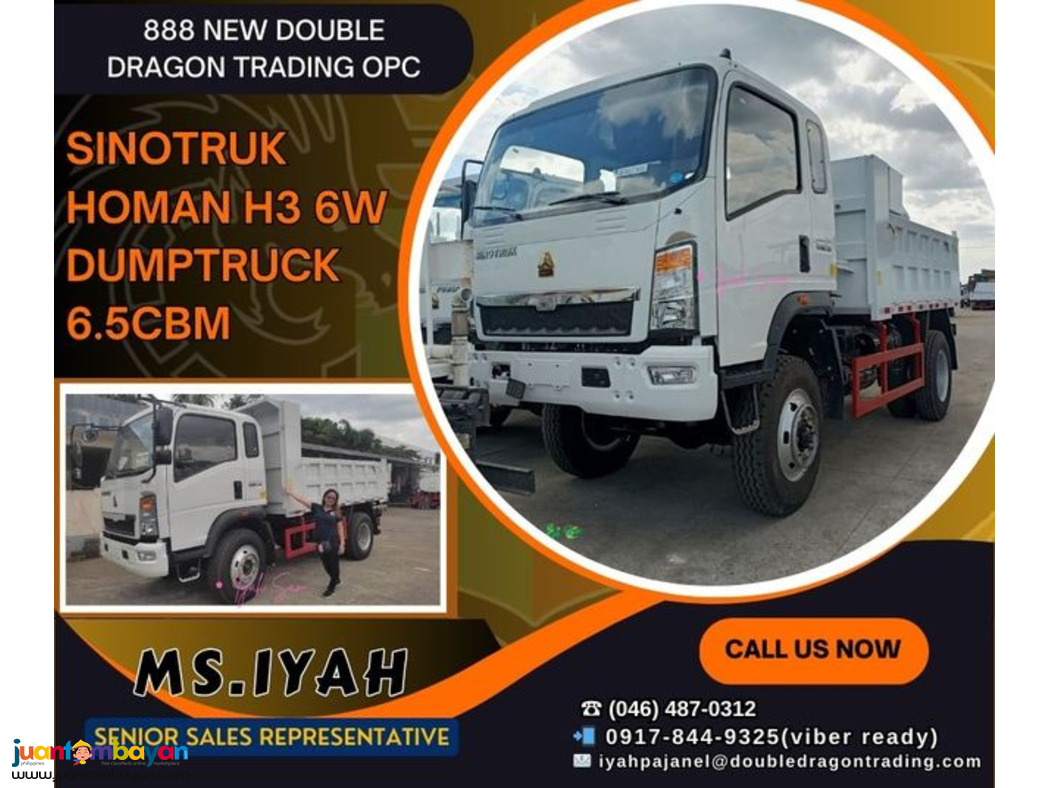 SINOTRUK HOMAN H3 6W DUMPTRUCK 6.5CBM SINOTRUK HOMAN H3 6W DUMPTRUCK 6.5CBM