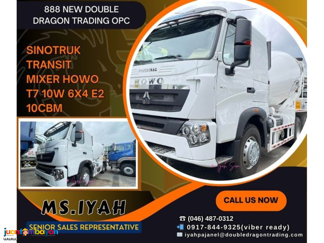 SINOTRUK TRANSIT MIXER HOWO T7 10W 6X4 E2 10CBM SINOTRUK TRANSIT MIXER HOWO T7 10W 6X4 E2 10CBM
