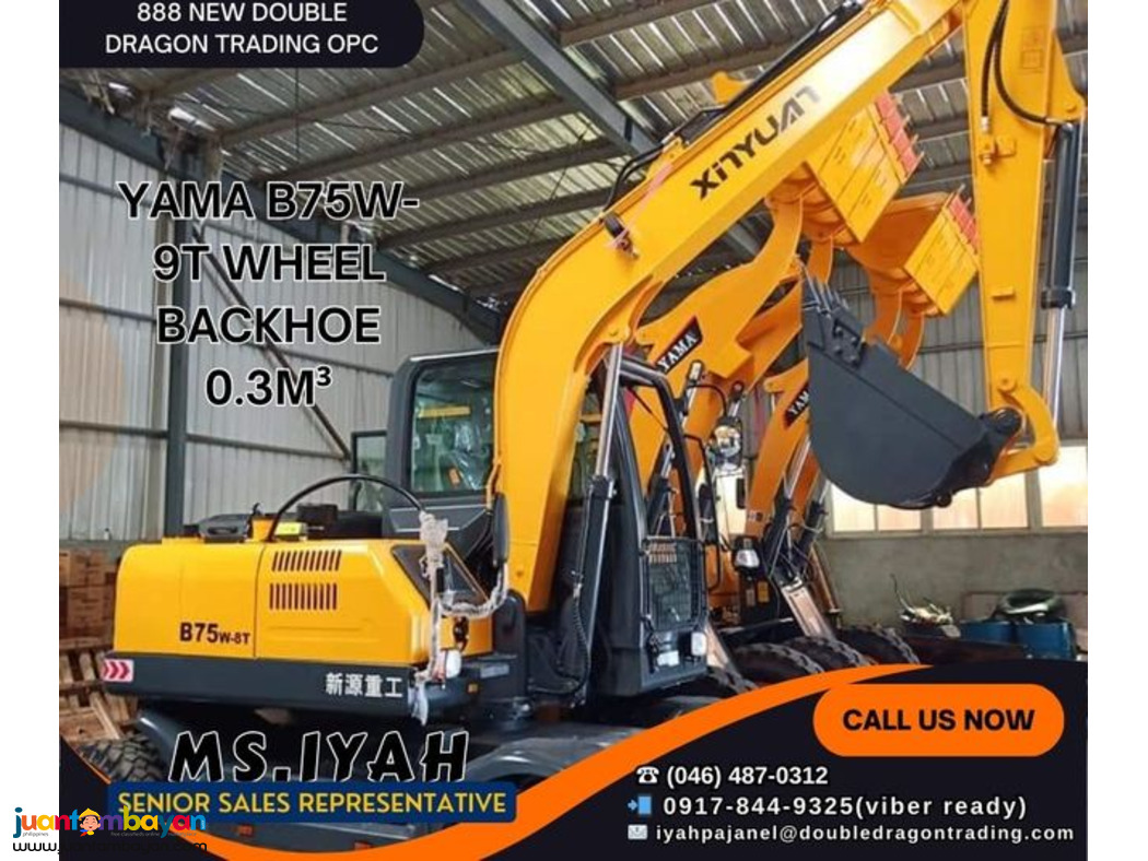 YAMA B75W-9T WHEEL BACKHOE 0.3M³-