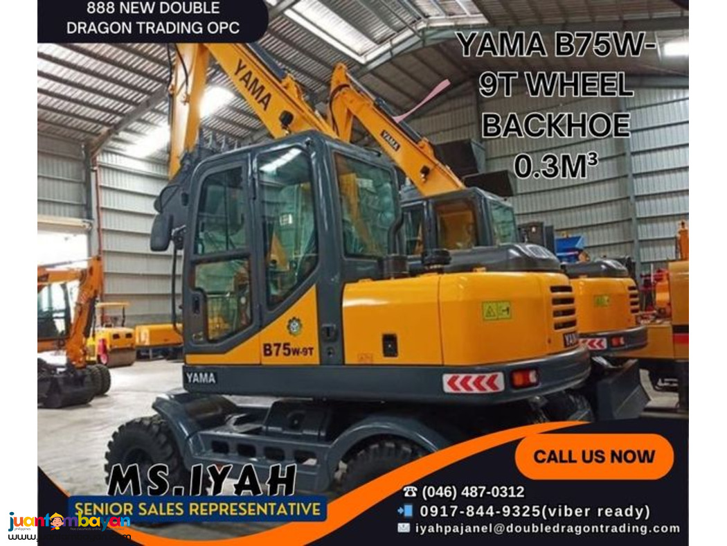 YAMA B75W-9T WHEEL BACKHOE 0.3M³-