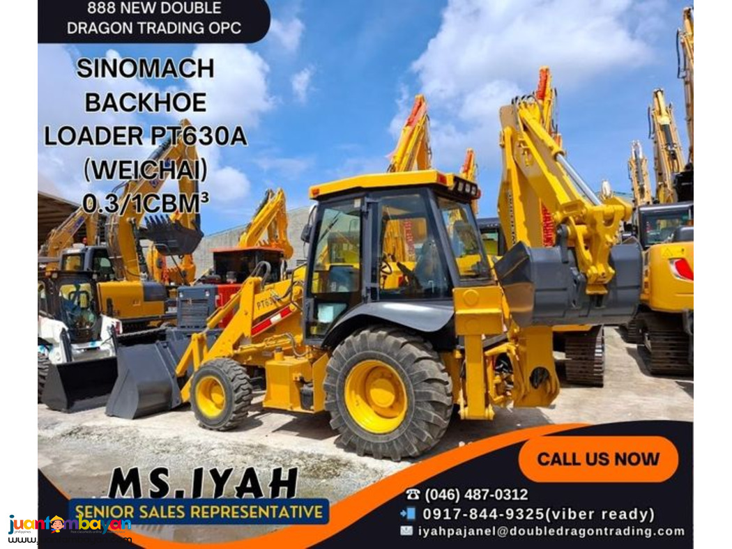PT630A SINOMACH BACKHOE LOADER  (WEICHAI) 0.3/1CBM³