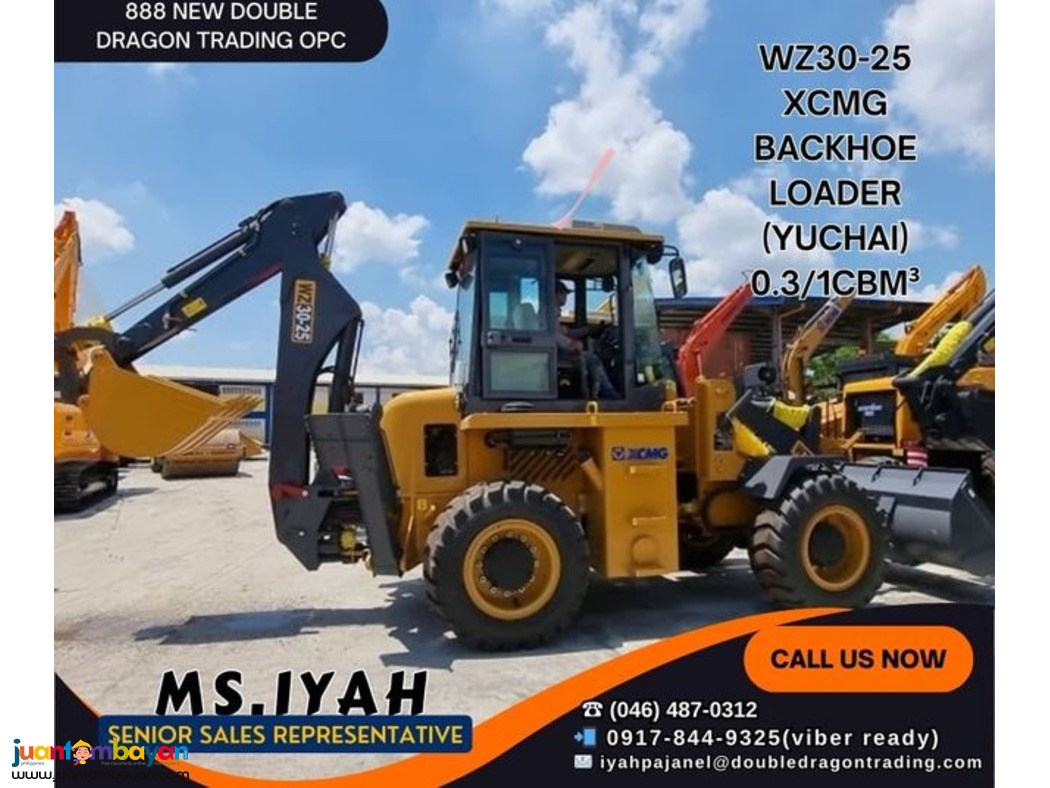WZ30-25 XCMG BACKHOE LOADER  (YUCHAI) 0.3/1CBM³