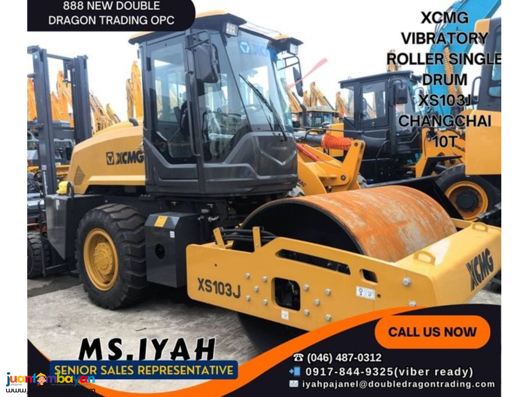 XS103J XCMG VIBRATORY ROLLER 10T