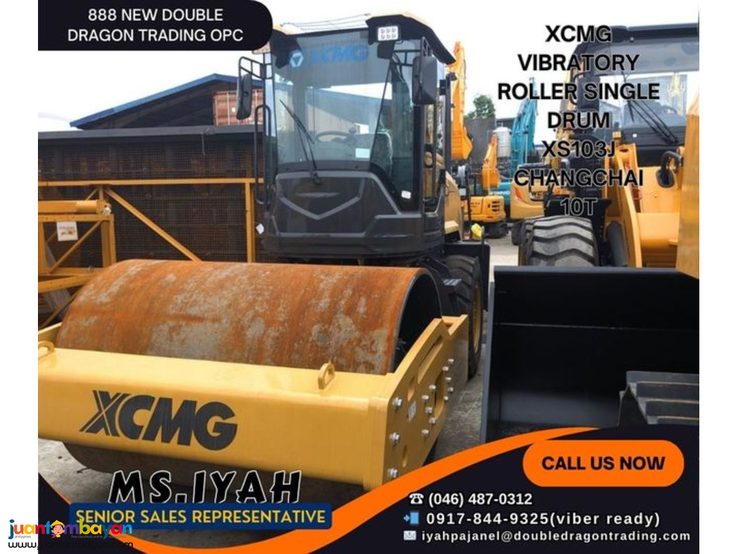 XS103J XCMG VIBRATORY ROLLER 10T