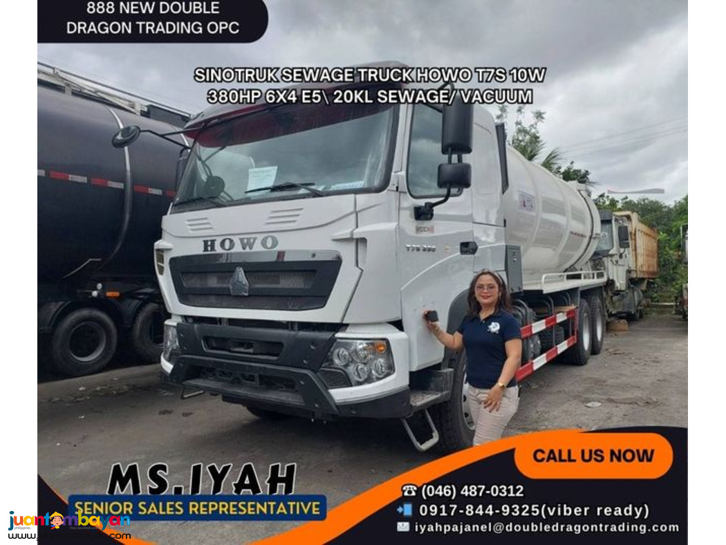 HOWO T7S SEWAGE TRUCK 20KL