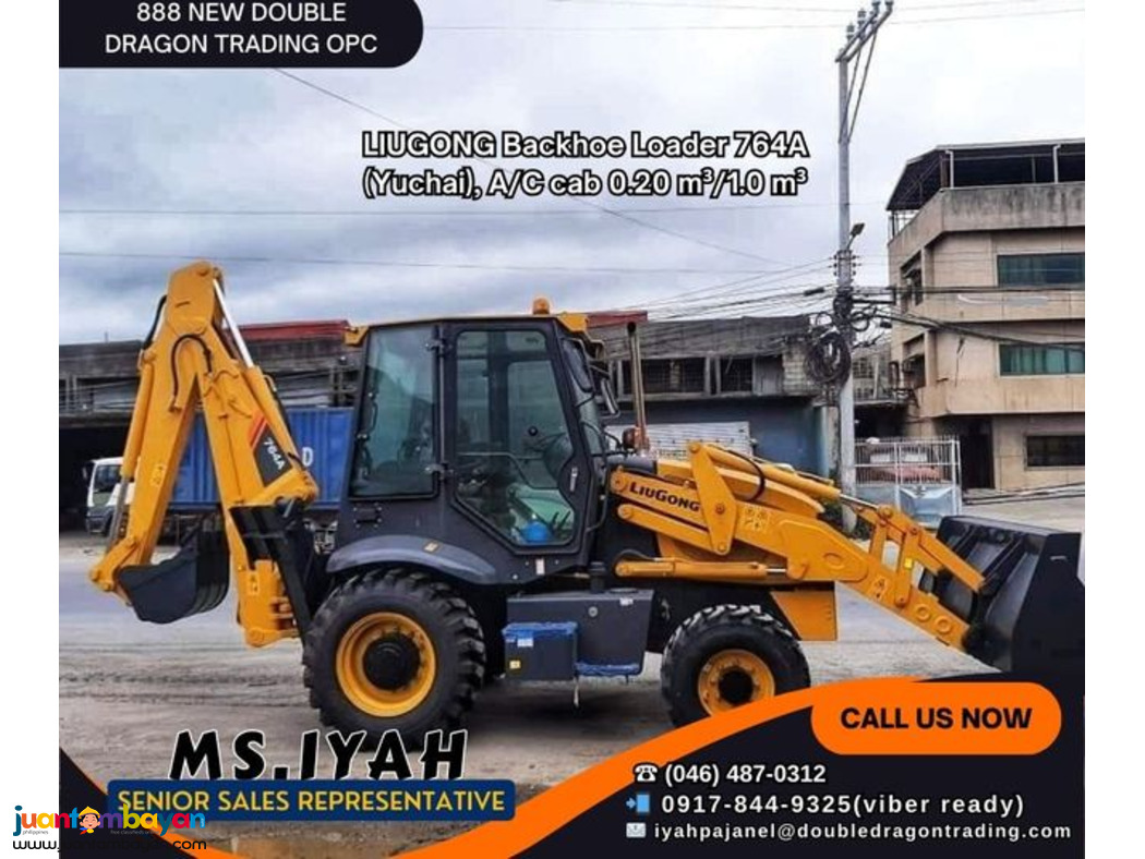 LIUGONG Backhoe Loader 764A (Yuchai), A/C cab 0.20 m³/1.0 m³