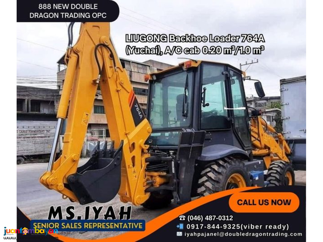 LIUGONG Backhoe Loader 764A (Yuchai), A/C cab 0.20 m³/1.0 m³