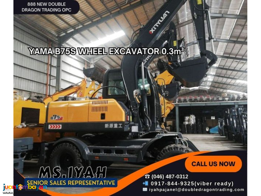 YAMA B75S WHEEL EXCAVATOR 0.3m³