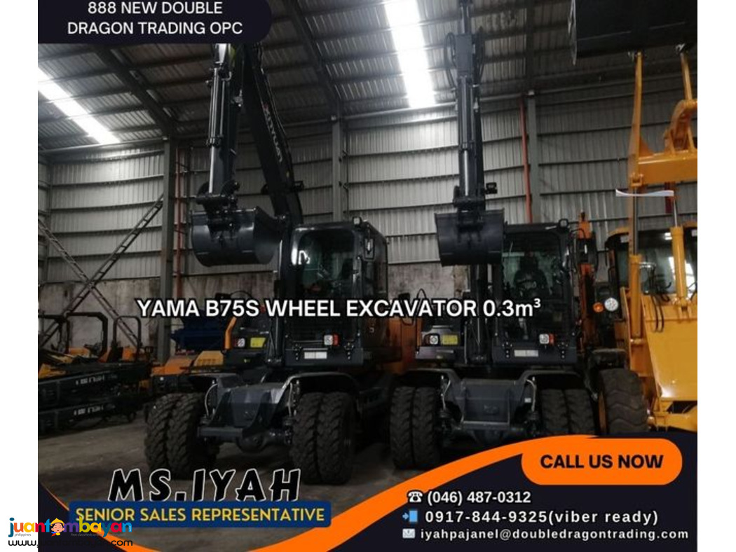 YAMA B75S WHEEL EXCAVATOR 0.3m³
