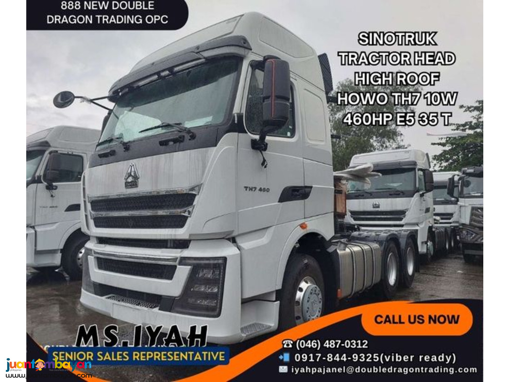 HOWO TH7 HIGH ROOF TRACTOR HEAD 460HP 35T EURO 5 HOWO TH7 HIGH ROOF TRACTOR HEAD 460HP 35T EURO 5