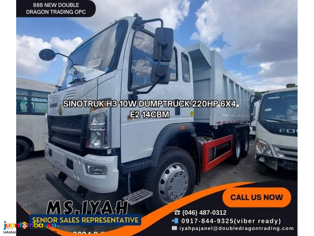SINOTRUK DUMPTRUCK 6X4 14CBM E2-