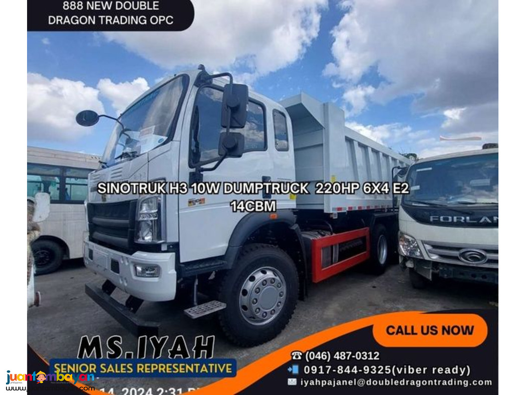SINOTRUK DUMPTRUCK 6X4 14CBM E2-