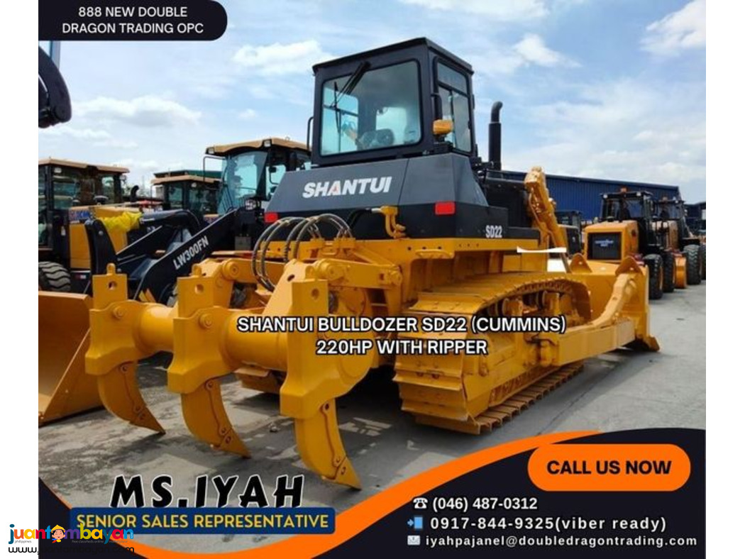 SHANTUI BULLDOZER SD22 (CUMMINS) 220HP WITH RIPPER