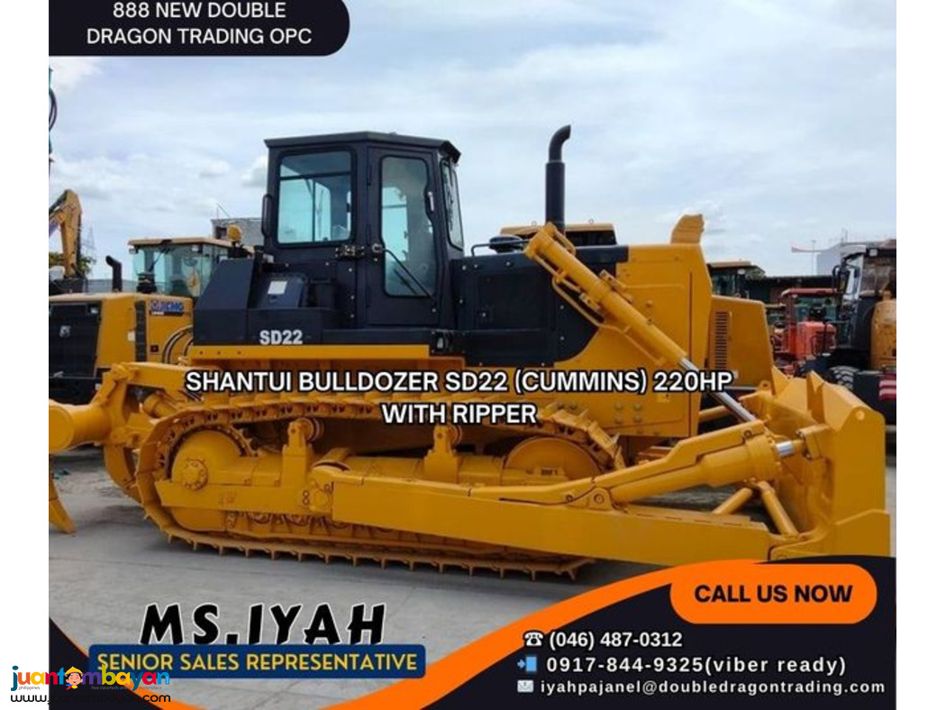 SHANTUI BULLDOZER SD22 (CUMMINS) 220HP WITH RIPPER