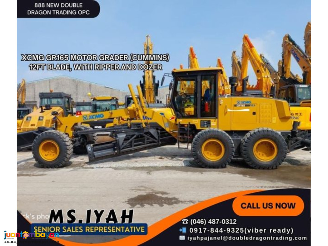 XCMG MOTOR GRADER 12FT BLADE, WITH RIPPER AND DOZER