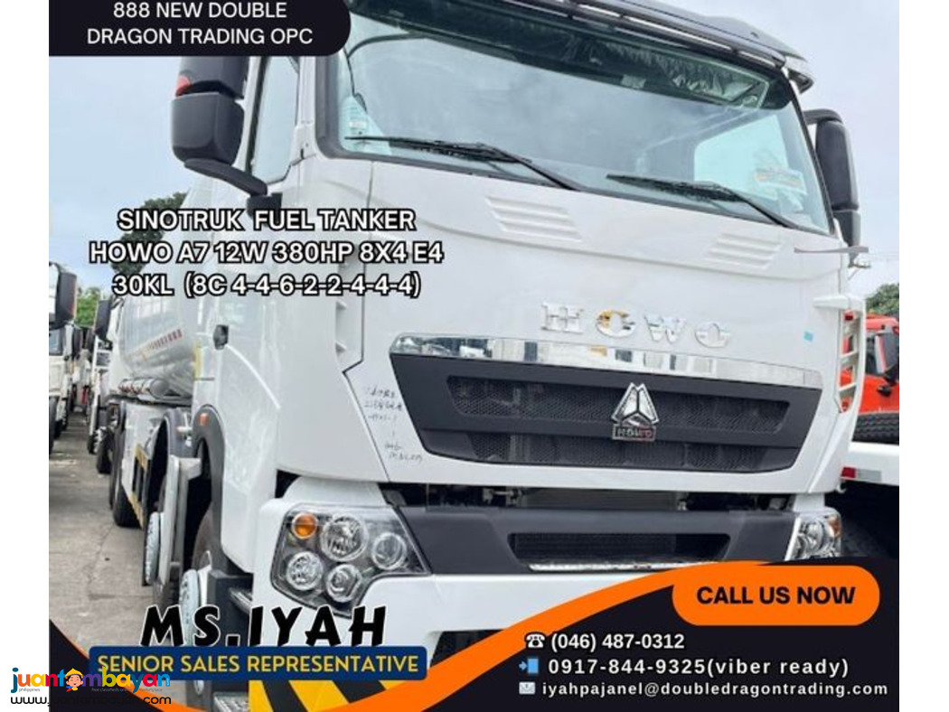 SINOTRUK HOWO A7 FUEL TANKER 30KL E4-