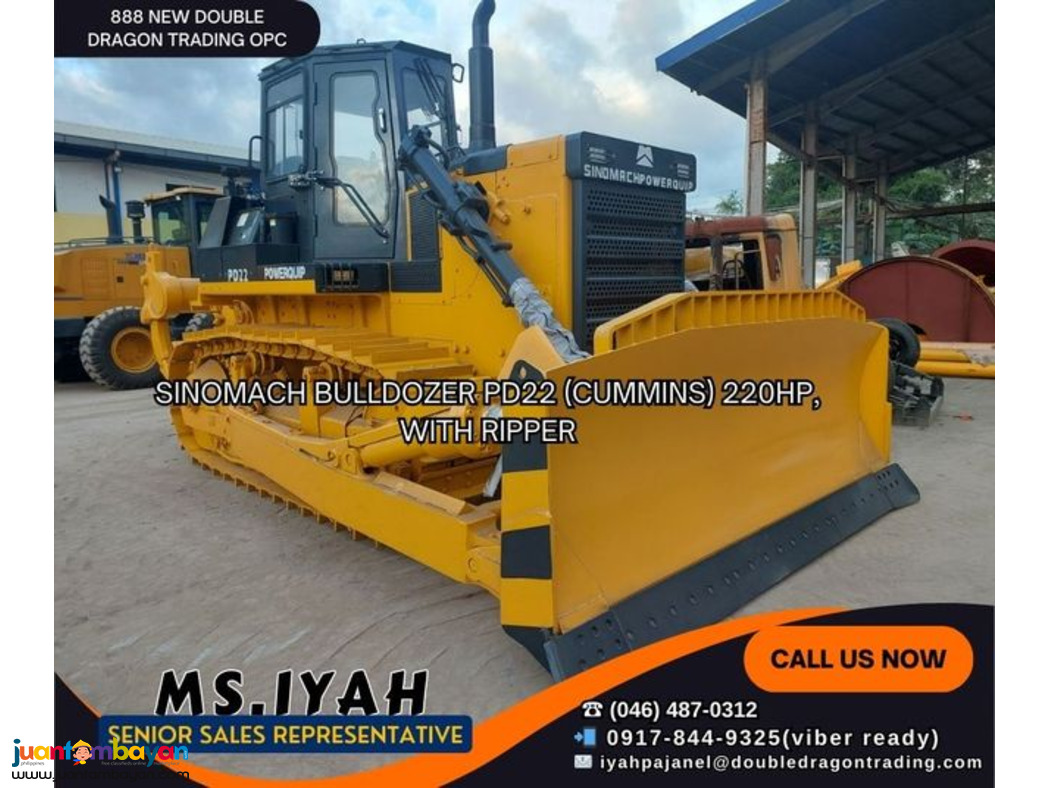 SINOMACH BULLDOZER PD22 (CUMMINS) 220HP, WITH RIPPER