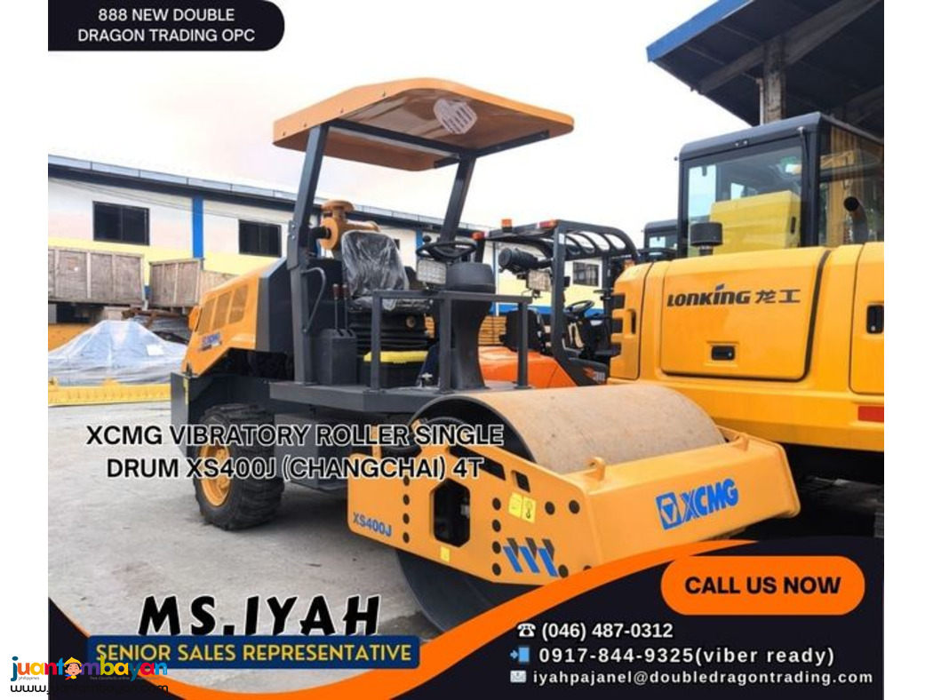XCMG VIBRATORY ROLLER  4T