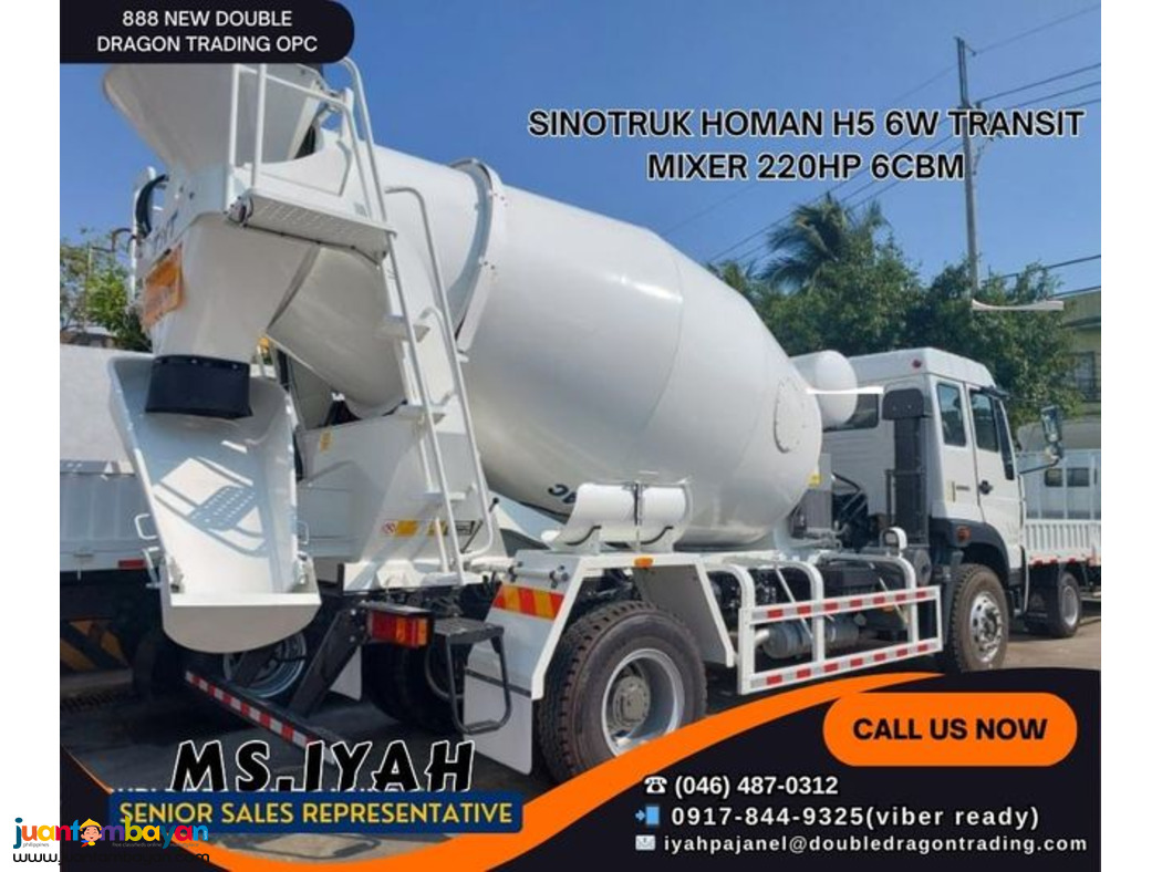 SINOTRUK HOMAN H5 TRANSIT MIXER 6M³