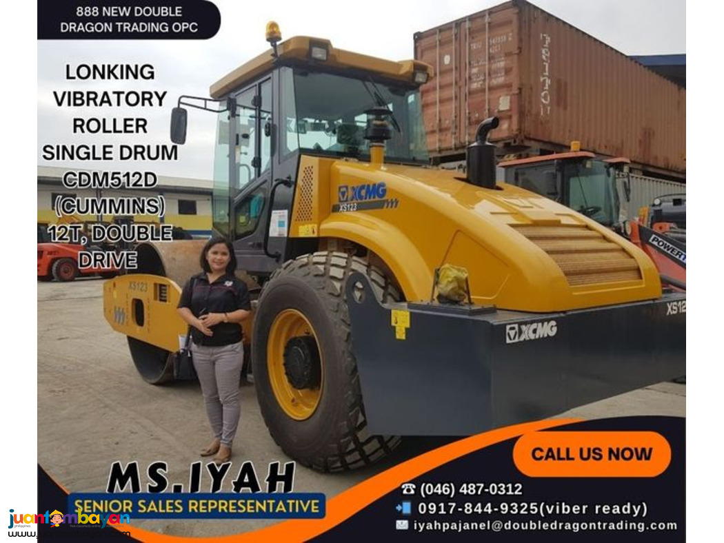 LONKING VIBRATORY ROLLER 12T, DOUBLE DRIVE 