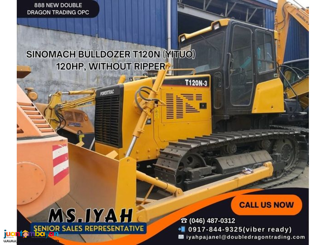 SINOMACH BULLDOZER  120HP, WITHOUT RIPPER