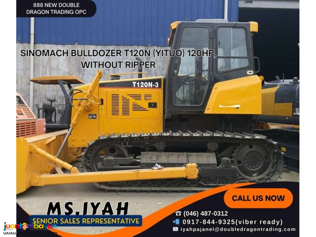 SINOMACH BULLDOZER  120HP, WITHOUT RIPPER