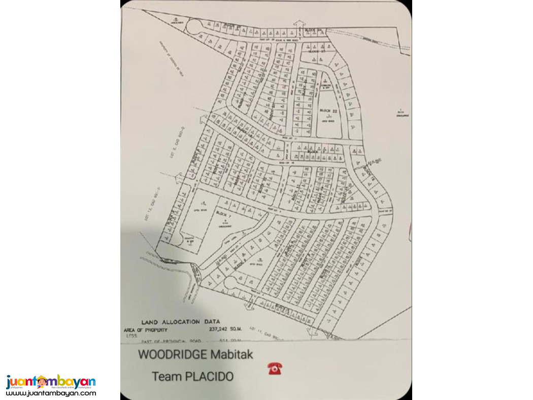 Lot For Sale in Woodridge Estates Mabitac Laguna