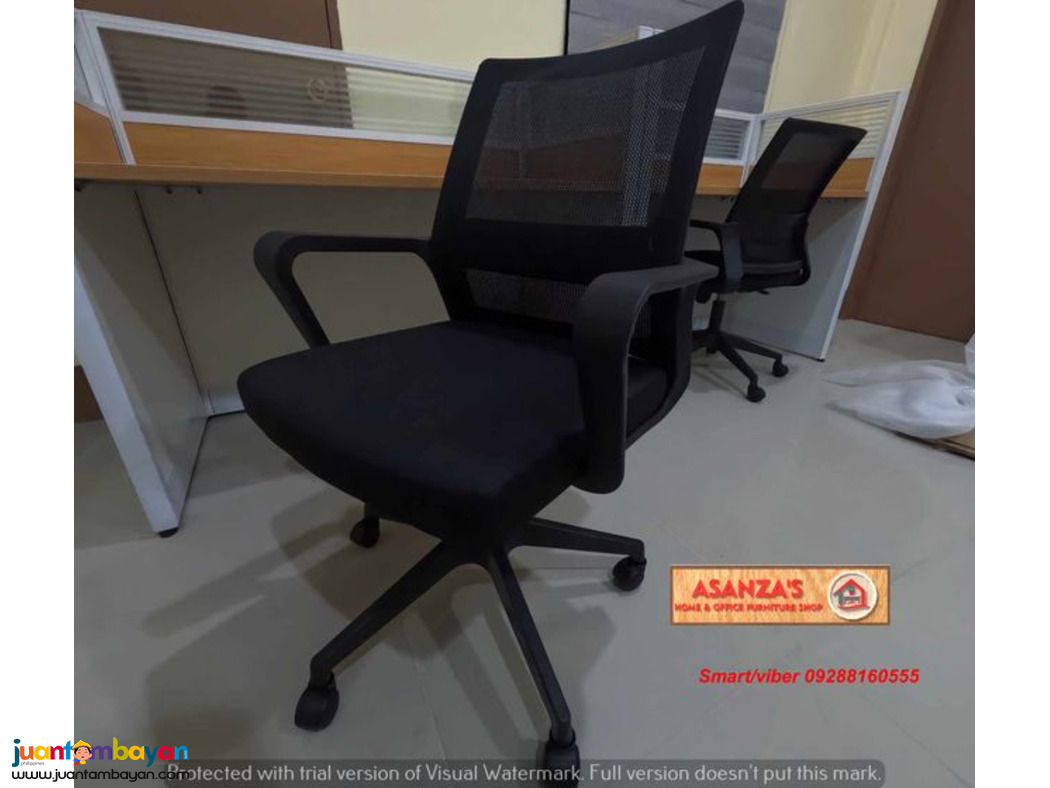 OFFICE PARTITION WITH CABINET AND CHAIR
