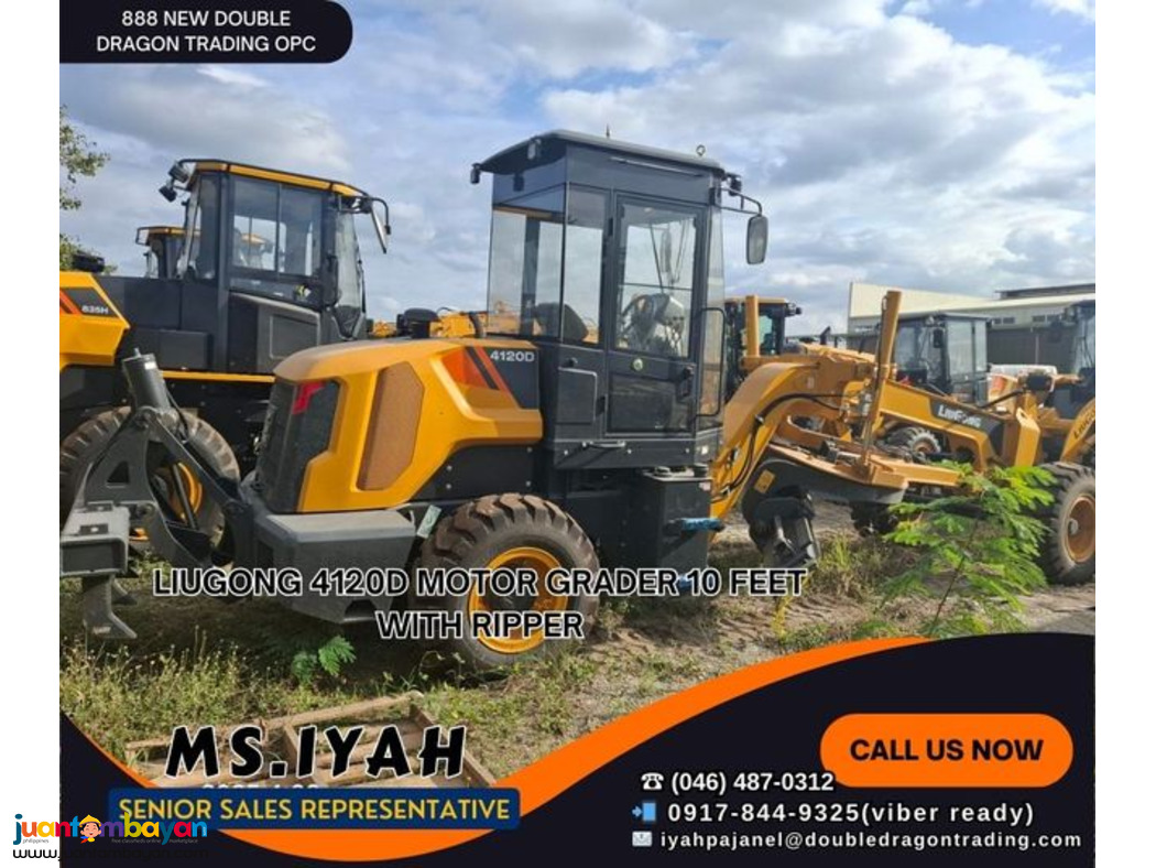 LIUGONG 4120D MOTOR GRADER 10 FEET WITH RIPPER