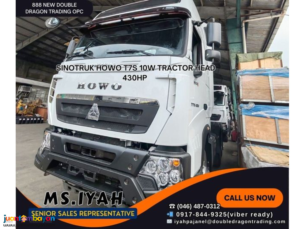 HOWO T7S 6X4 TRACTOR HEAD 380HP