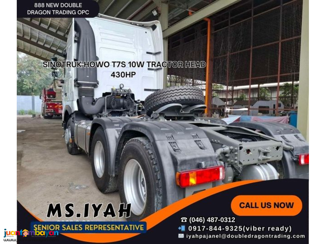 HOWO T7S 6X4 TRACTOR HEAD 380HP