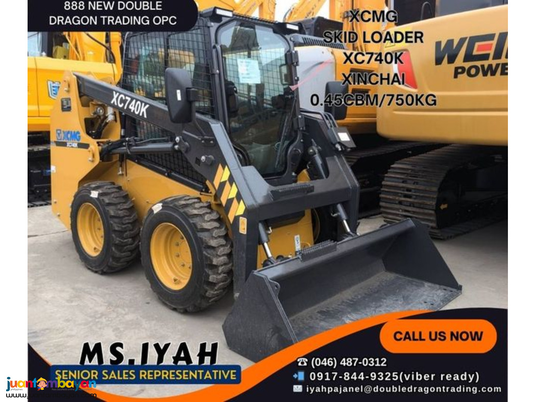 XCMG SKID LOADER XC740K  0.45CBM_750KG (XINCHAI)-