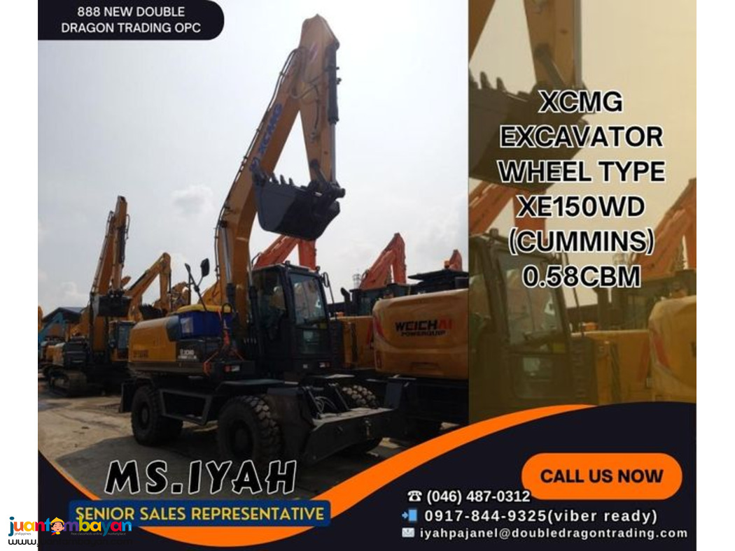 XCMG EXCAVATOR E150WD 0.58CBM