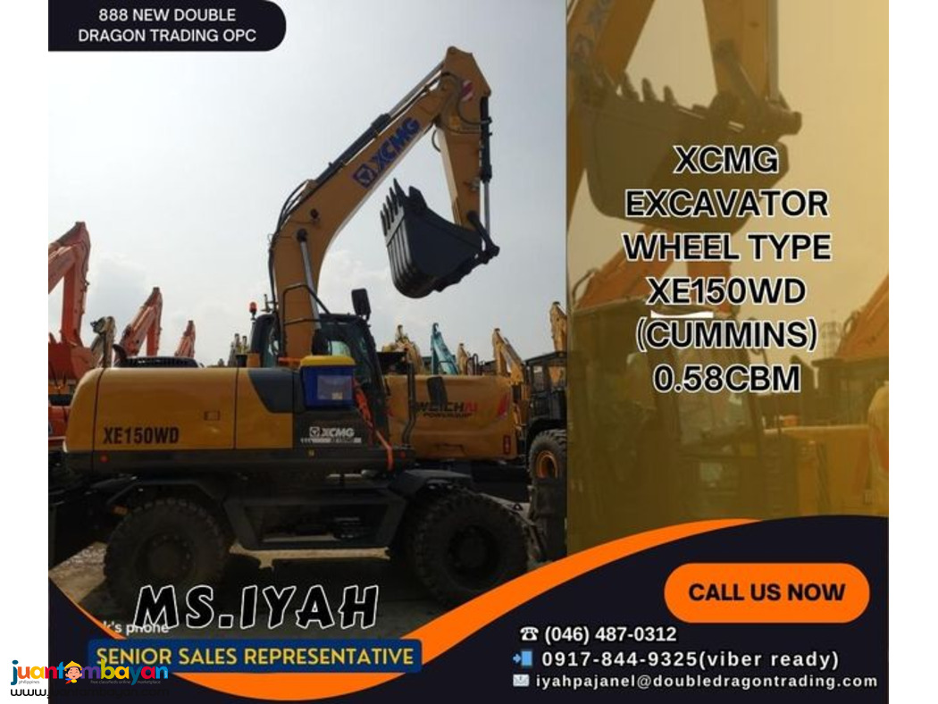 XCMG EXCAVATOR E150WD 0.58CBM