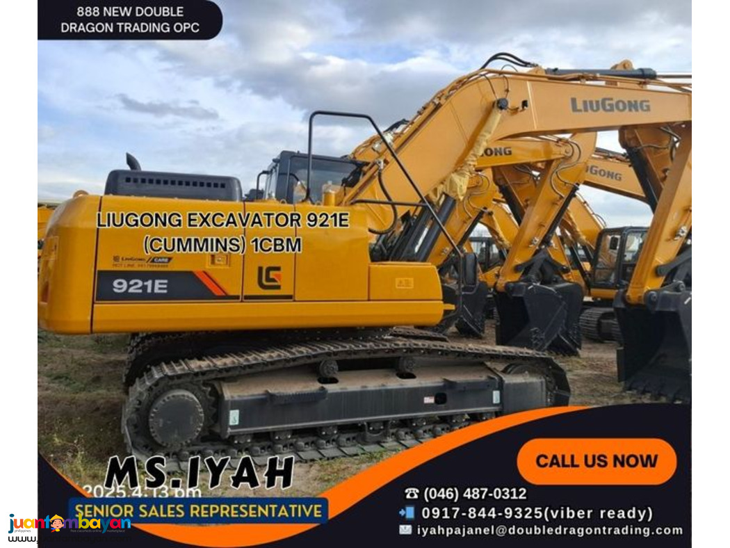 LIUGONG 921E EXCAVATOR (CUMMINS) 1CBM