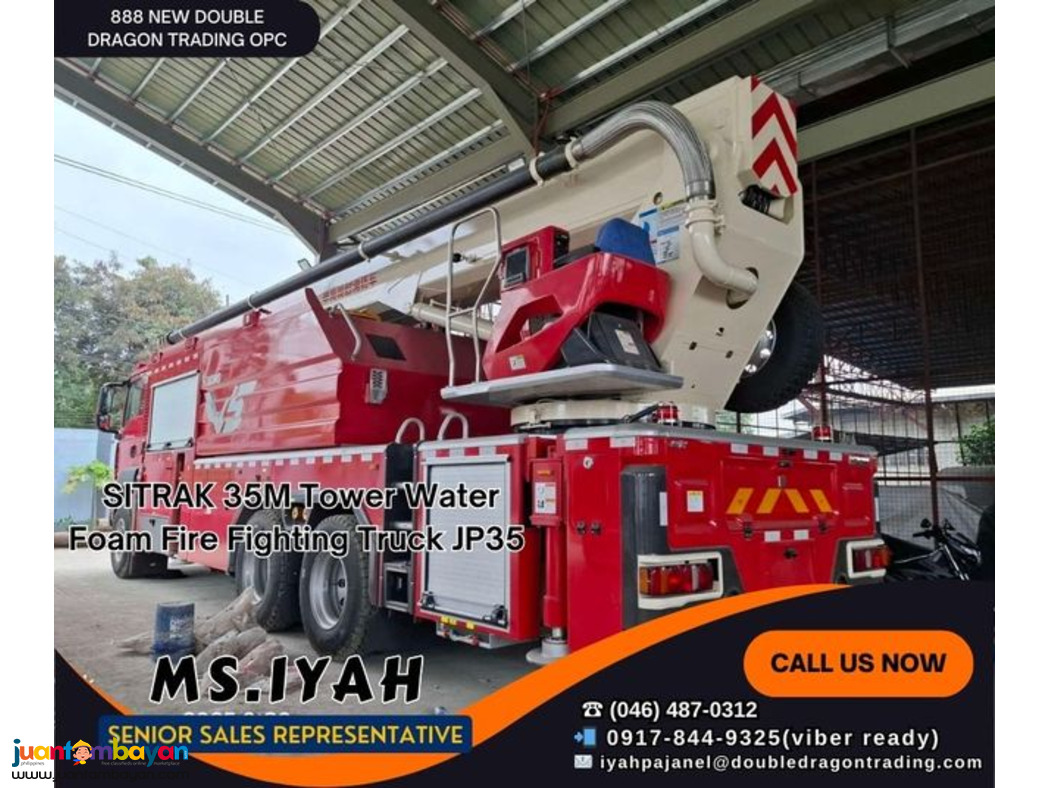 SITRAK 35M Tower Water Foam Fire Fighting Truck JP35