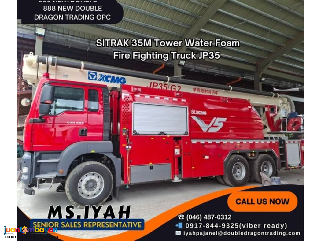 SITRAK 35M Tower Water Foam Fire Fighting Truck JP35