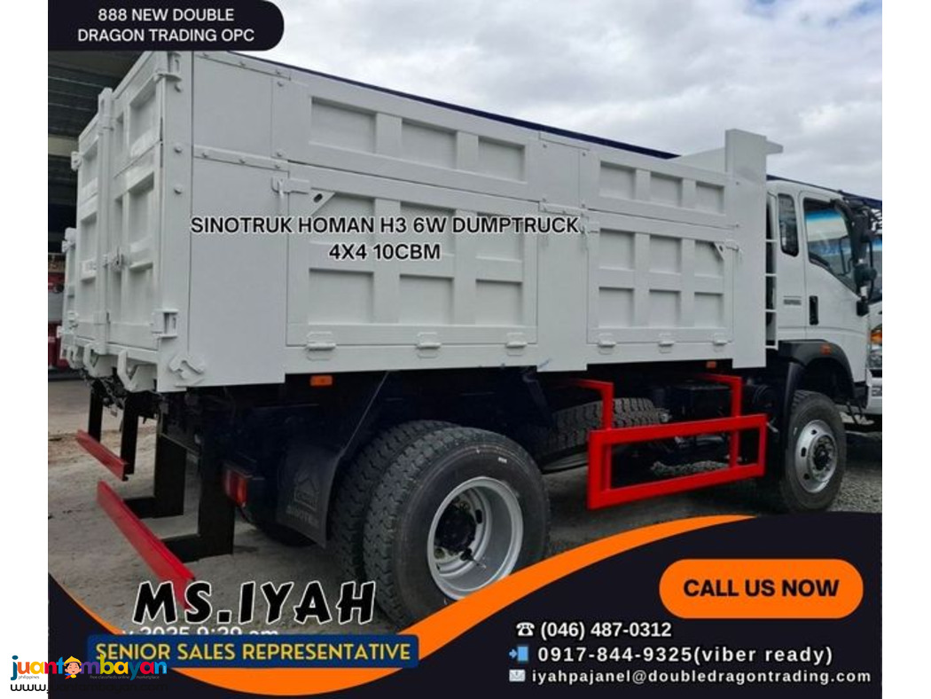 HOMANH3 4X4 6W DUMPTRUCK 8CBM-
