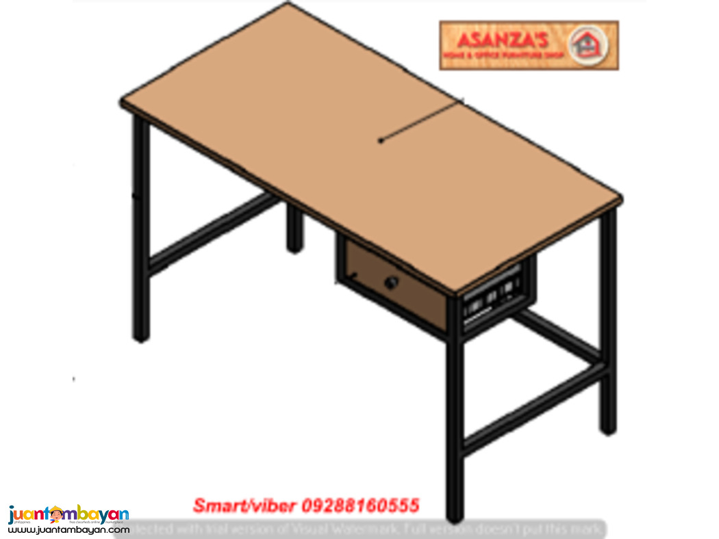 OFFICE TABLE WITH SCREEN PANEL DIVIDER