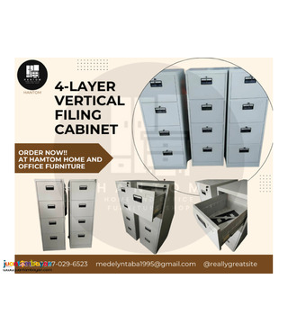 4-LAYER VERTICAL FILING CABINET | OFFICE FURNITURE 