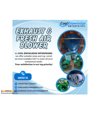 ++ install & supply ++ exhaust & fresh air blower ++