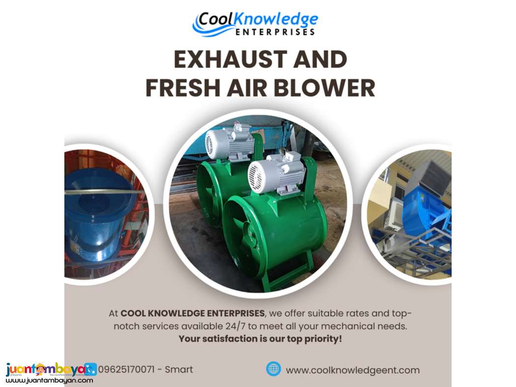 ++ install & supply ++ exhaust & fresh air blower ++