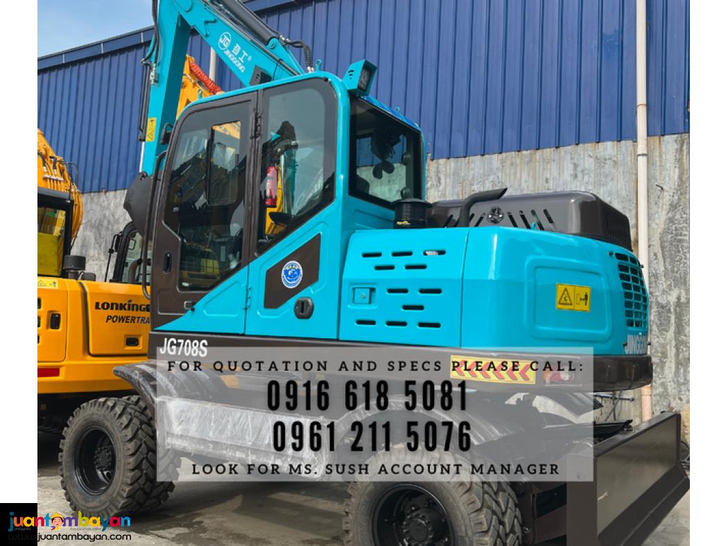 Jinggong Jg708s WHEEL EXCAVATOR WITH DOZER 0.25CBM