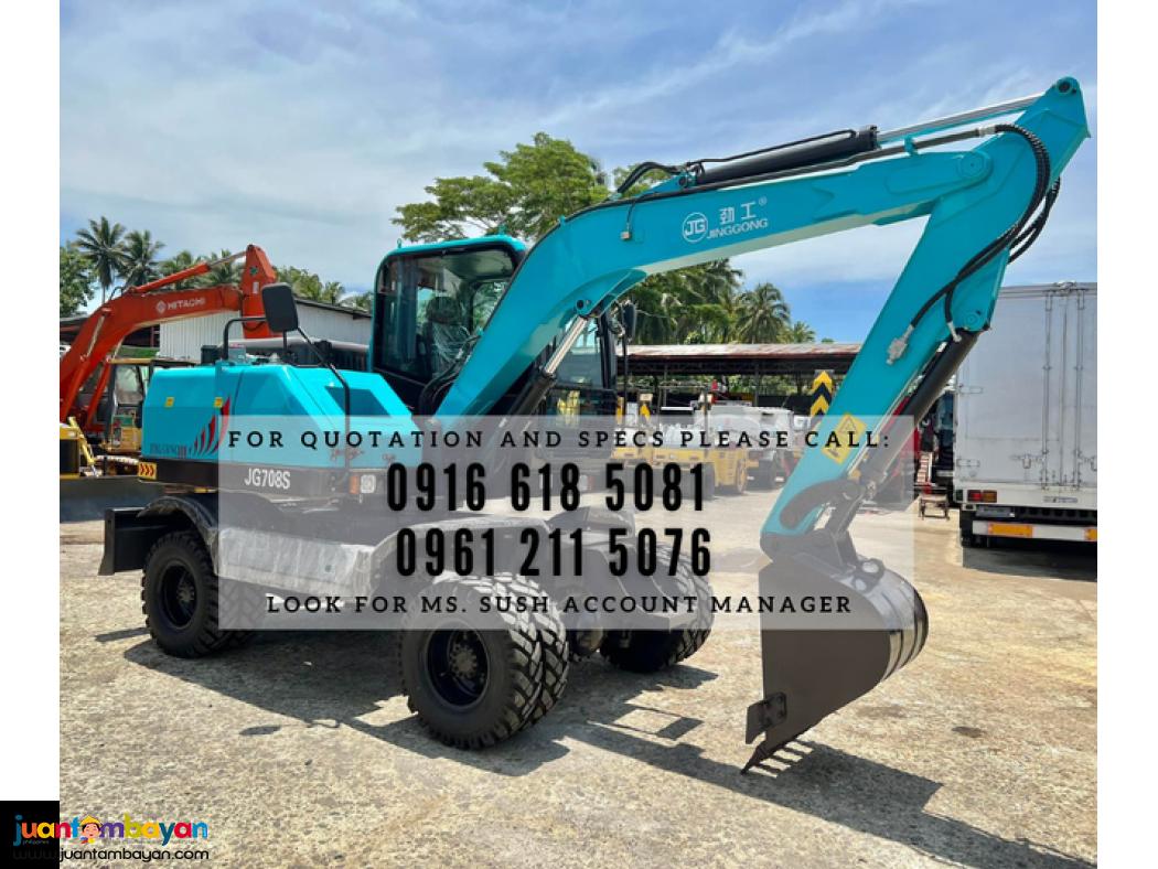 Jinggong Jg708s WHEEL EXCAVATOR WITH DOZER 0.25CBM