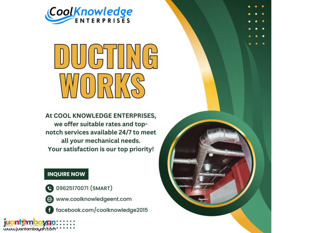 ===DUCTING WORKS--AVAILABLE===