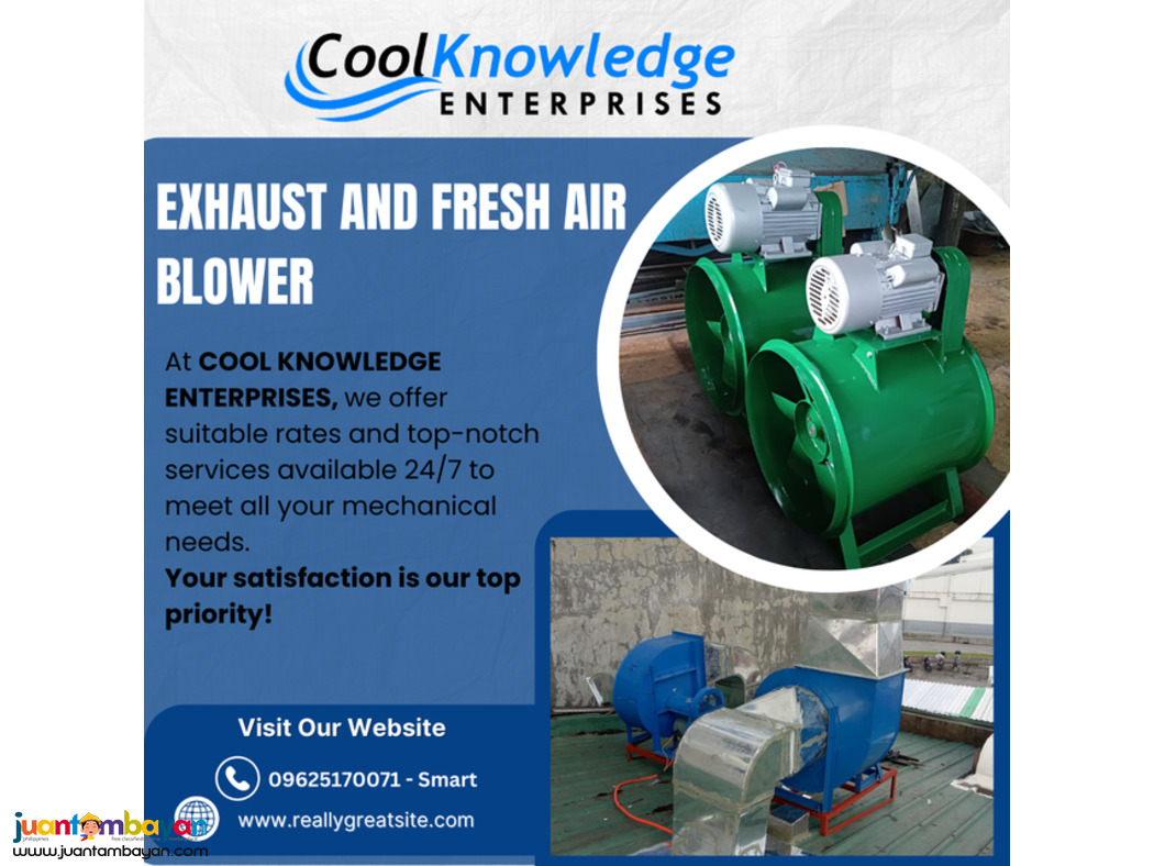 ===EXHAUST AND FRESH AIR BLOWER---AVAILABLE
