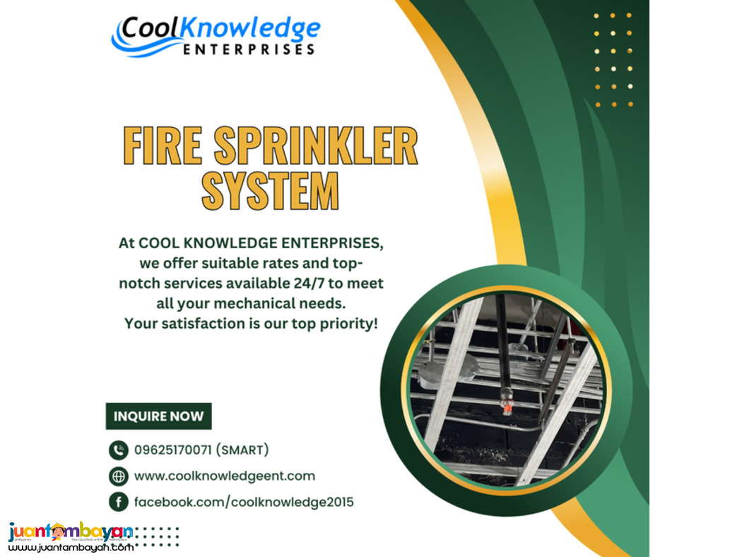 ===FIRE SPRINKLER SYSTEM---AVAILABLE===