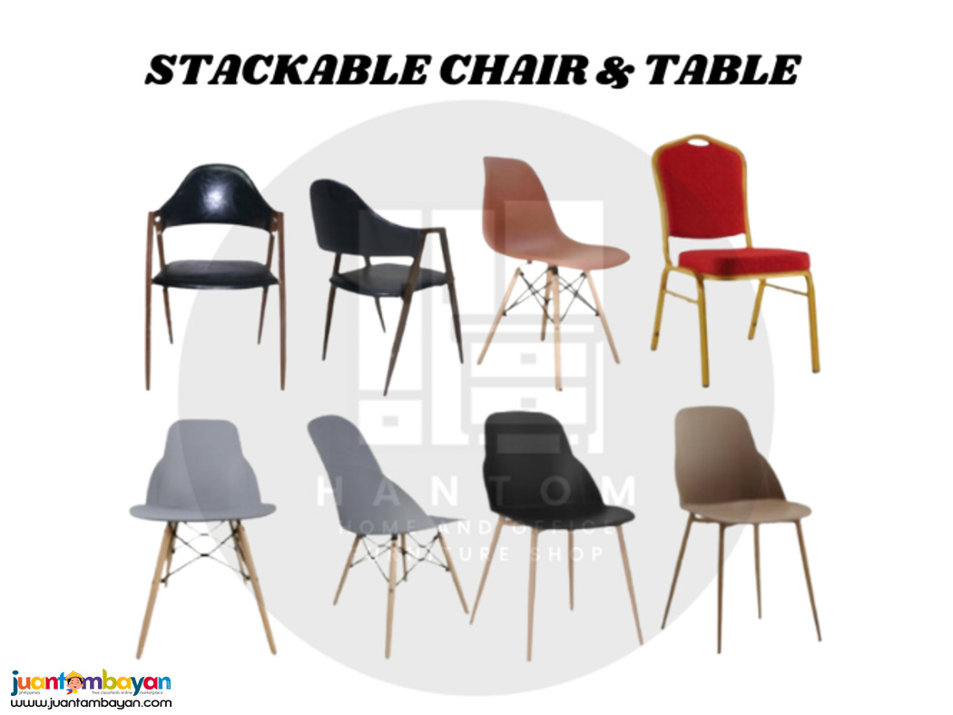STACKABLE TABLE & CHAIR 