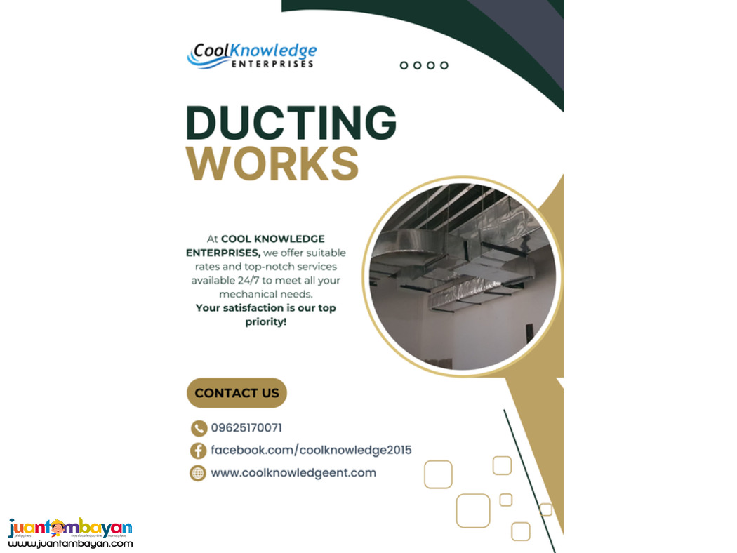 ducting works || Cool Knowledge